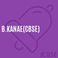 B.Kanae(Cbse) Secondary School Logo