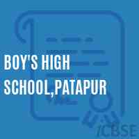 Boy'S High School,Patapur Logo