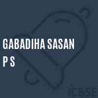 Gabadiha Sasan P S Primary School Logo