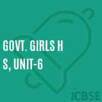 Govt. Girls H S, Unit-6 Secondary School Logo