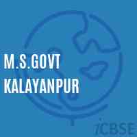 M.S.Govt Kalayanpur Middle School Logo