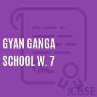 Gyan Ganga School W. 7 Logo