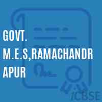 Govt. M.E.S,Ramachandrapur Middle School Logo