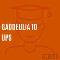 Gaddeulia To Ups School Logo
