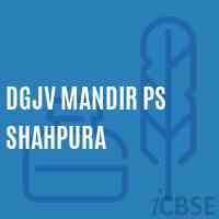 Dgjv Mandir Ps Shahpura Primary School Logo