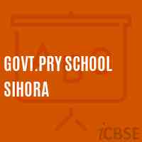 Govt.Pry School Sihora Logo