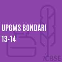 Upgms Bondari 13-14 Middle School Logo