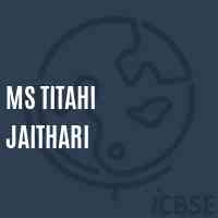 Ms Titahi Jaithari Middle School Logo