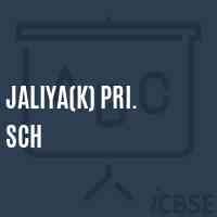 Jaliya(K) Pri. Sch Primary School Logo