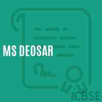 Ms Deosar Middle School Logo