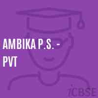Ambika P.S. - Pvt Middle School Logo