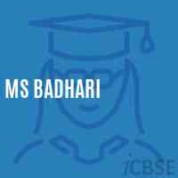 Ms Badhari Middle School Logo