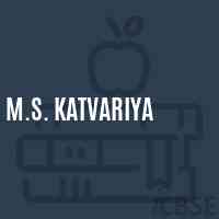 M.S. Katvariya Middle School Logo