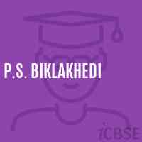 P.S. Biklakhedi Primary School Logo