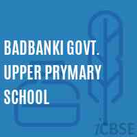 Badbanki Govt. Upper Prymary School Logo