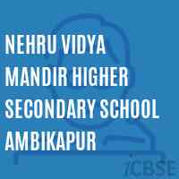 Nehru Vidya Mandir Higher Secondary School Ambikapur Logo