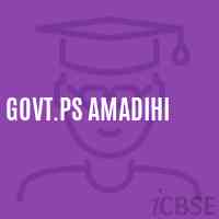 Govt.Ps Amadihi Primary School Logo
