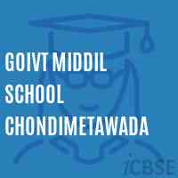 Goivt Middil School Chondimetawada Logo
