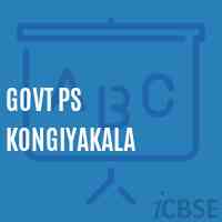 Govt Ps Kongiyakala Primary School Logo