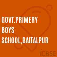 Govt.Primery Boys School,Baitalpur Logo