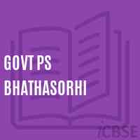 Govt Ps Bhathasorhi Primary School Logo