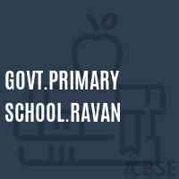 Govt.Primary School.Ravan Logo