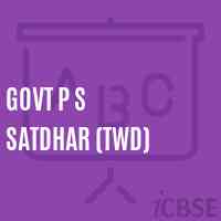 Govt P S Satdhar (Twd) Primary School Logo