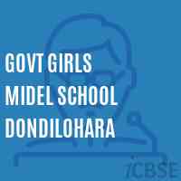 Govt Girls Midel School Dondilohara Logo