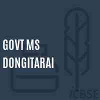 Govt Ms Dongitarai Middle School Logo