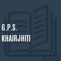 G.P.S. Khairjhiti Primary School Logo