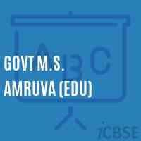 Govt M.S. Amruva (Edu) Middle School Logo