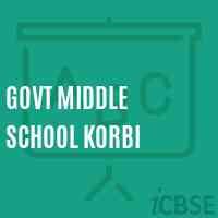 Govt Middle School Korbi Logo