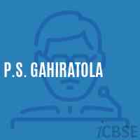 P.S. Gahiratola Primary School Logo