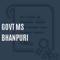 Govt Ms Bhanpuri Middle School Logo