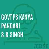Govt Ps Kanya Pandari S.B.Singh Primary School Logo