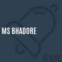 Ms Bhadore Middle School Logo