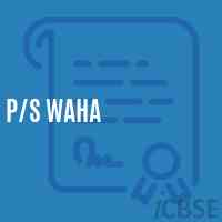 P/s Waha Primary School Logo