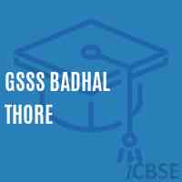 Gsss Badhal Thore High School Logo