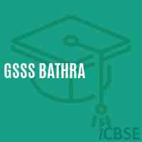 Gsss Bathra High School Logo