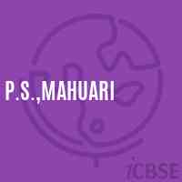 P.S.,Mahuari Primary School Logo