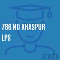 786 No Khaspur Lps Primary School Logo