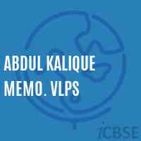 Abdul Kalique Memo. Vlps Primary School Logo