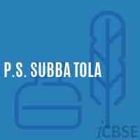 P.S. Subba Tola Primary School Logo