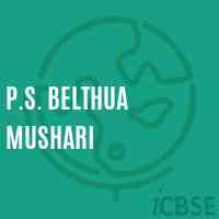 P.S. Belthua Mushari Primary School Logo
