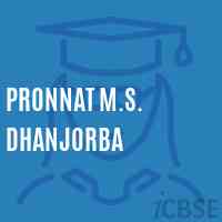 Pronnat M.S. Dhanjorba Middle School Logo