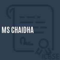 Ms Chaidha Middle School Logo