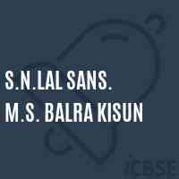 S.N.Lal Sans. M.S. Balra Kisun Middle School Logo