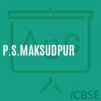 P.S.Maksudpur Primary School Logo