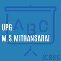 Upg. M.S.Mithansarai Middle School Logo