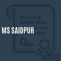 Ms Saidpur Middle School Logo